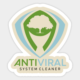 Anti-viral System Cleaner Sticker